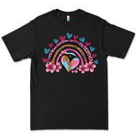 Black valentine's day rainbow heart olivia Premium Tee - OliviaCreatesArt