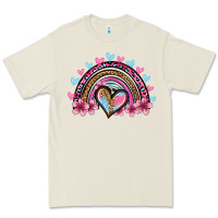 Bone valentine's day rainbow heart olivia Premium Tee - OliviaCreatesArt