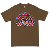 Cacao valentine's day rainbow heart olivia Premium Tee - OliviaCreatesArt