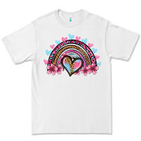 White valentine's day rainbow heart olivia Premium Tee - OliviaCreatesArt