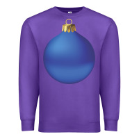 Purple christmas ornament 2 Premium Sweatshirt - artisFamous