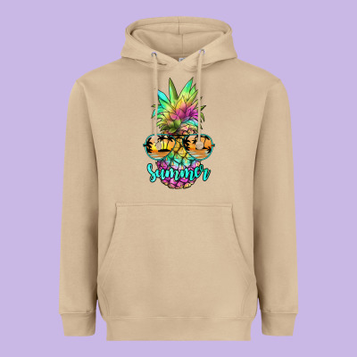 Tie Dye Pineapple, Summer Heavyweight Hoodie Designed By Jahusdesignshop