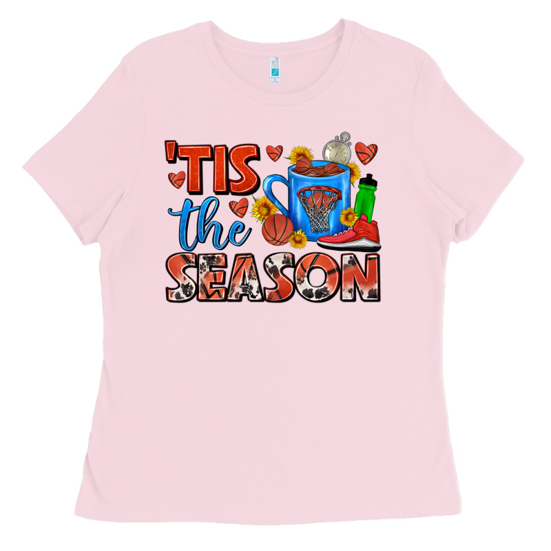 Tis The Season  Basketball Coffee Mug Ladies Tee by FaDigitalArtStudio | Teevron