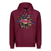 Burgundy merica Premium Hoodie - SublimationCraftShop