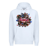 White merica Premium Hoodie - SublimationCraftShop