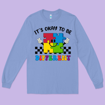 It's Okay To Be Different Long Sleeve Tee Designed By Cowhidedigitalart