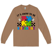 Toasted Coconut It's Okay To Be Different Long Sleeve Tee - CowhideDigitalArt