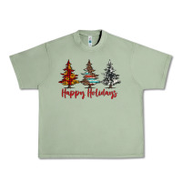 Oil Green happy holidays christmas trees Urban Heavy Tee - Jasminsmagicworld
