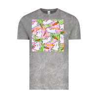 Cloud Rock Easter Bunnies With Carrots Seamless Pattern Vintage Tee - BundleAndBundleShop
