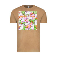Vintage Camel Easter Bunnies With Carrots Seamless Pattern Vintage Tee - BundleAndBundleShop