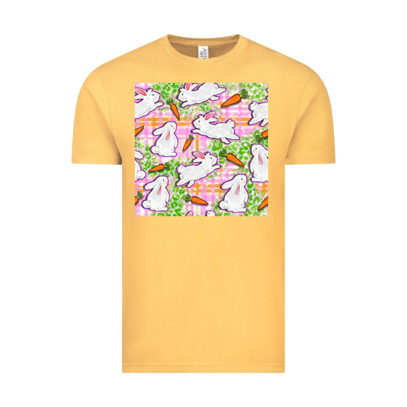 Easter Bunnies With Carrots Seamless Pattern Vintage Tee by BundleAndBundleShop | Teevron