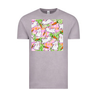 Vintage Zinc Easter Bunnies With Carrots Seamless Pattern Vintage Tee - BundleAndBundleShop