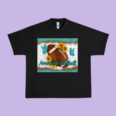 American Football And Butterfly Mousepad Urban Heavy Tee Designed By Bundleandbundleshop