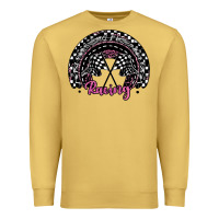 Antique Gold racing checkered rainbow Premium Sweatshirt - JahusDesignShop