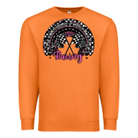 Carrot racing checkered rainbow Premium Sweatshirt - JahusDesignShop