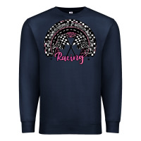 Navy racing checkered rainbow Premium Sweatshirt - JahusDesignShop