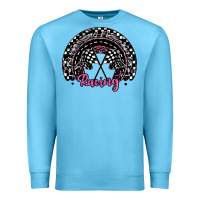 Ocean Blue racing checkered rainbow Premium Sweatshirt - JahusDesignShop