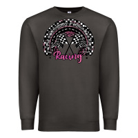 Smoke racing checkered rainbow Premium Sweatshirt - JahusDesignShop