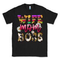 Black Wife mom boss daisy Mother's Day Classic Tee - HowdyJamesFarm