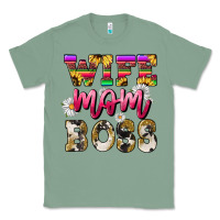 Sage Wife mom boss daisy Mother's Day Classic Tee - HowdyJamesFarm