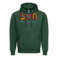 Sports Green peace love lupita Zipper Hoodie - JahusDesignShop