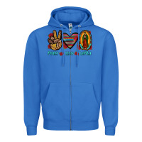 True Royal peace love lupita Zipper Hoodie - JahusDesignShop