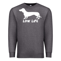 Charcoal Heather Doxie Low Life Premium Sweatshirt - artisFamous