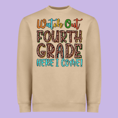 Watch Out Fourth Grade Here I Come! Heavyweight Sweatshirt Designed By Jahusdesignshop