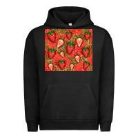 Pigment Black strawberries Urban Hoodie - Jasminsmagicworld