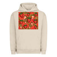 Pigment French Oak strawberries Urban Hoodie - Jasminsmagicworld