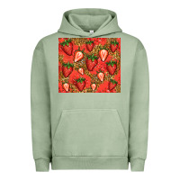 Pigment Oil Green strawberries Urban Hoodie - Jasminsmagicworld