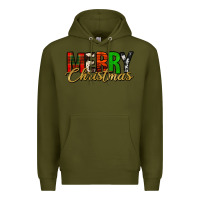 Army Green merry christmas western Premium Hoodie - Jasminsmagicworld