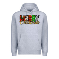 Heather Grey merry christmas western Premium Hoodie - Jasminsmagicworld