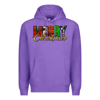 Purple merry christmas western Premium Hoodie - Jasminsmagicworld