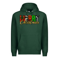 Sports Green merry christmas western Premium Hoodie - Jasminsmagicworld