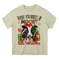 Mossy have yourself a little christmas cow Heavy Core Tee - CowGirlArtShop