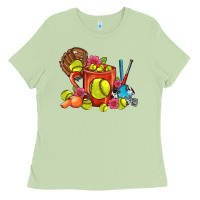 Matcha Softball Coffee Mug Ladies Tee - FaDigitalArtStudio