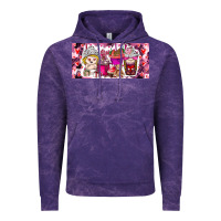 Cloud Purple Valentine Coffee Vintage Hoodie - CowhideDigitalArt