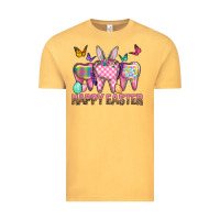 Vintage Mustard Happy Easter Dental And Egg Vintage Tee - BundleAndBundleShop