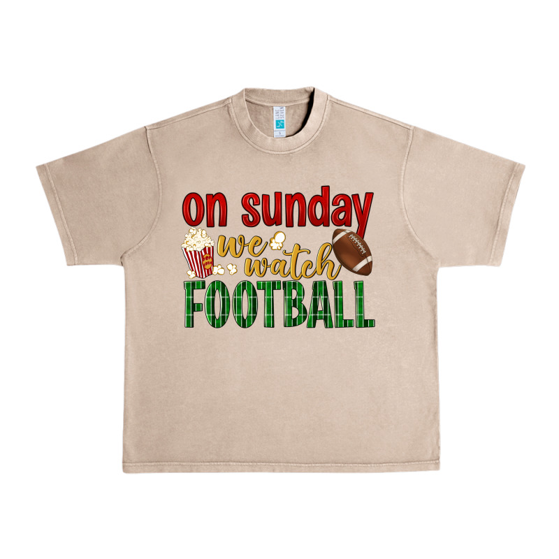 On Sunday We Watch Football Urban Heavy Tee by BundleAndBundleShop | Teevron