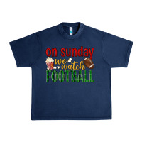 Navy on sunday we watch football Urban Heavy Tee - BundleAndBundleShop