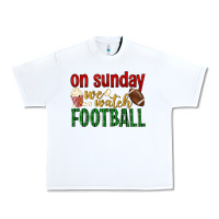 White on sunday we watch football Urban Heavy Tee - BundleAndBundleShop