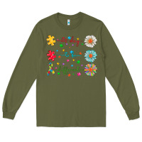 Army Green It's Okay To Be Different Long Sleeve Tee - CowhideDigitalArt
