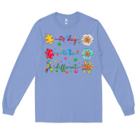 Colony Blue It's Okay To Be Different Long Sleeve Tee - CowhideDigitalArt