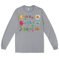 Heather Grey It's Okay To Be Different Long Sleeve Tee - CowhideDigitalArt
