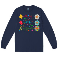 Navy It's Okay To Be Different Long Sleeve Tee - CowhideDigitalArt