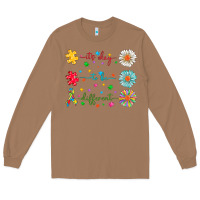Toasted Coconut It's Okay To Be Different Long Sleeve Tee - CowhideDigitalArt
