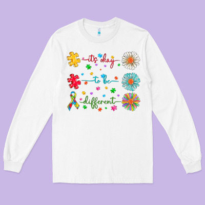 It's Okay To Be Different Long Sleeve Tee Designed By Cowhidedigitalart