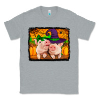 Heather Grey halloween pigs Classic Tee - Jasminsmagicworld