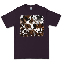 Plum leopard cowhide background Premium Tee - RanaPortraitStore